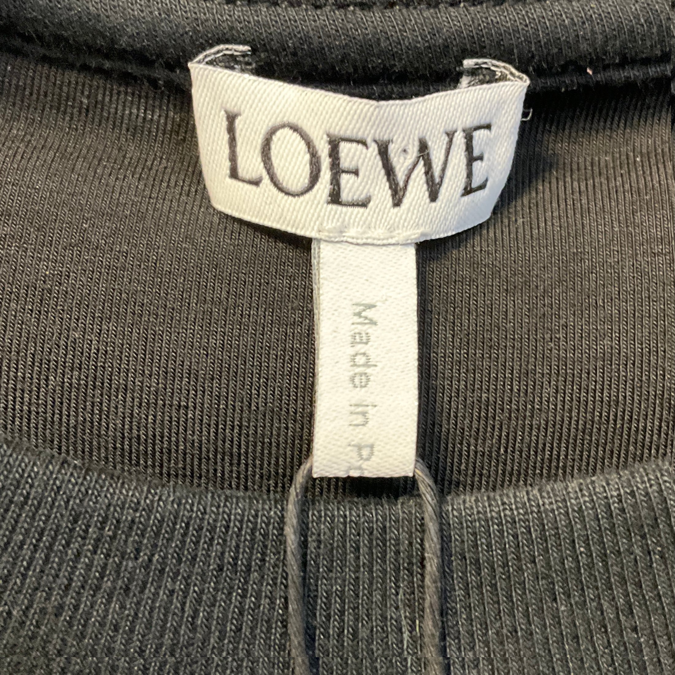 Loewe Black Twisted Cotton Top