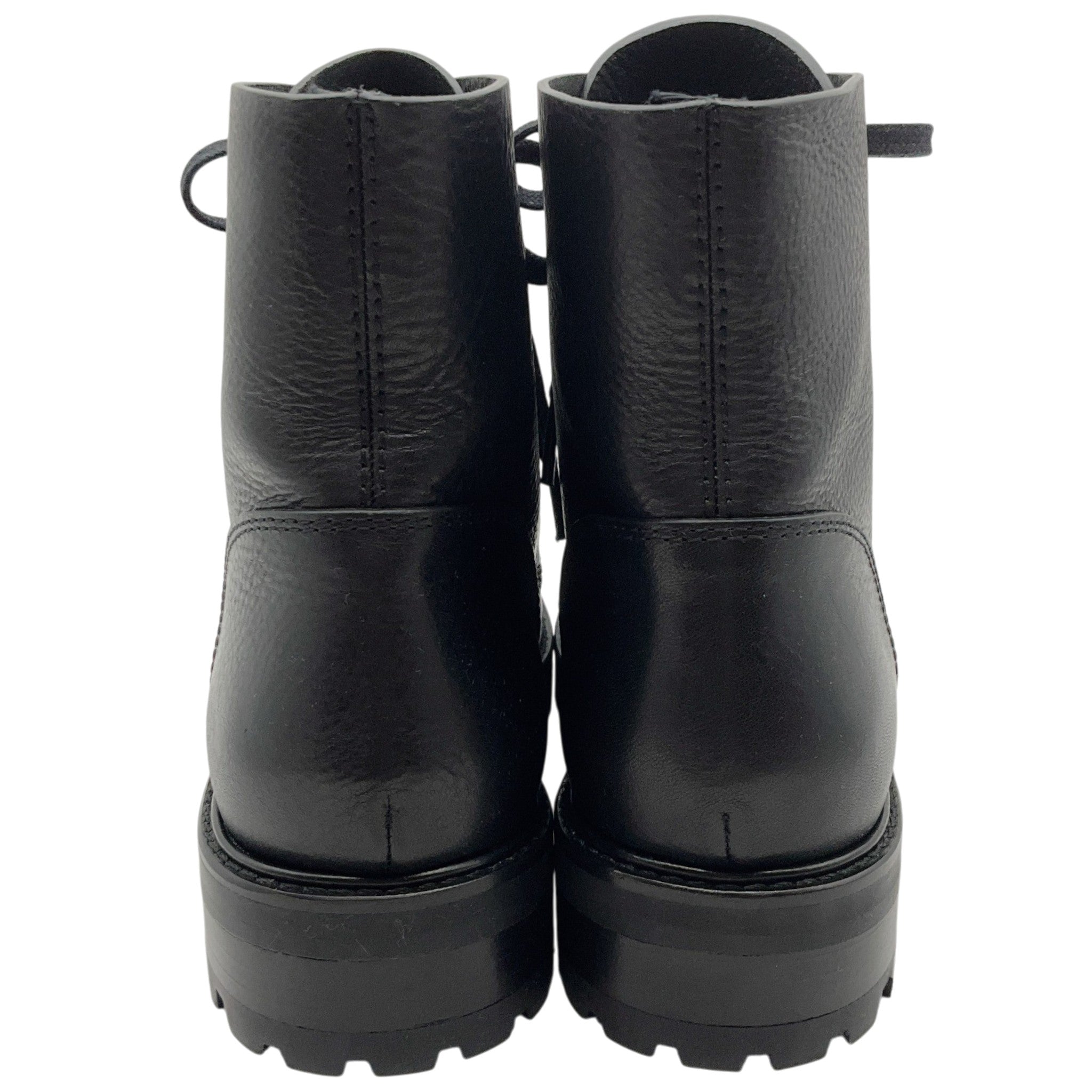 Pedro Garcia Black Leather Storm Combat Boots