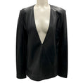 Load image into Gallery viewer, Maison Martin Margiela Black Long Sleeved V-Neck Lambskin Leather Tunic Top
