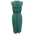 Load image into Gallery viewer, Narciso Rodriguez Green / Black Seam Detail Sleeveless Dress
