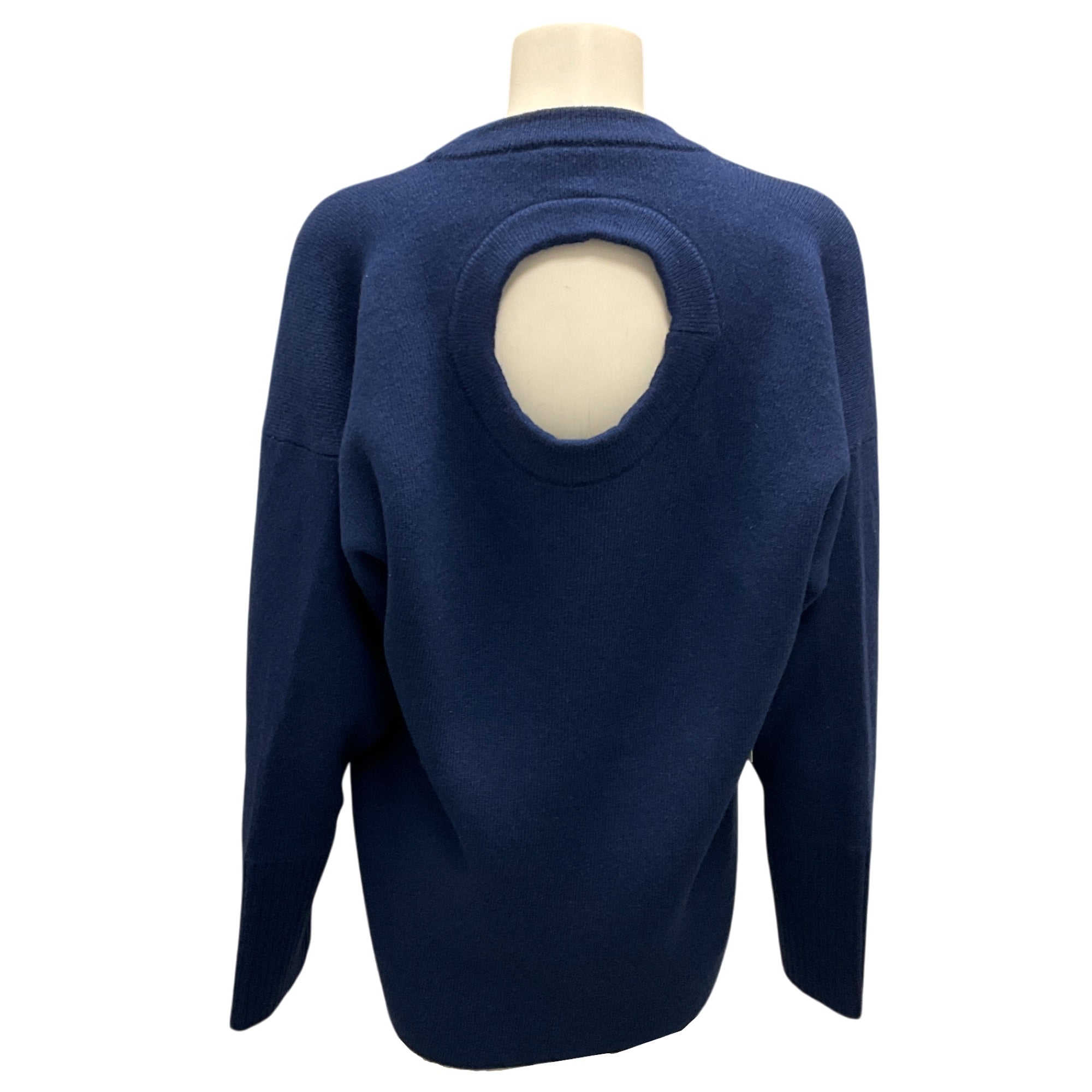 Proenza Schouler Blue Eco Cashmere Oversized Sweater