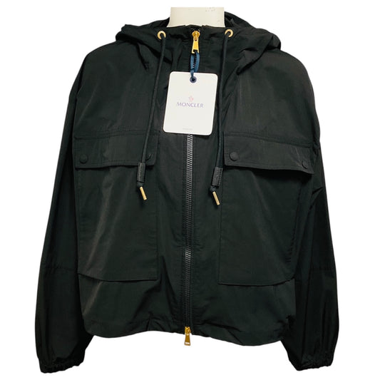 Moncler Black Sauvan Hooded Short Parka Jacket