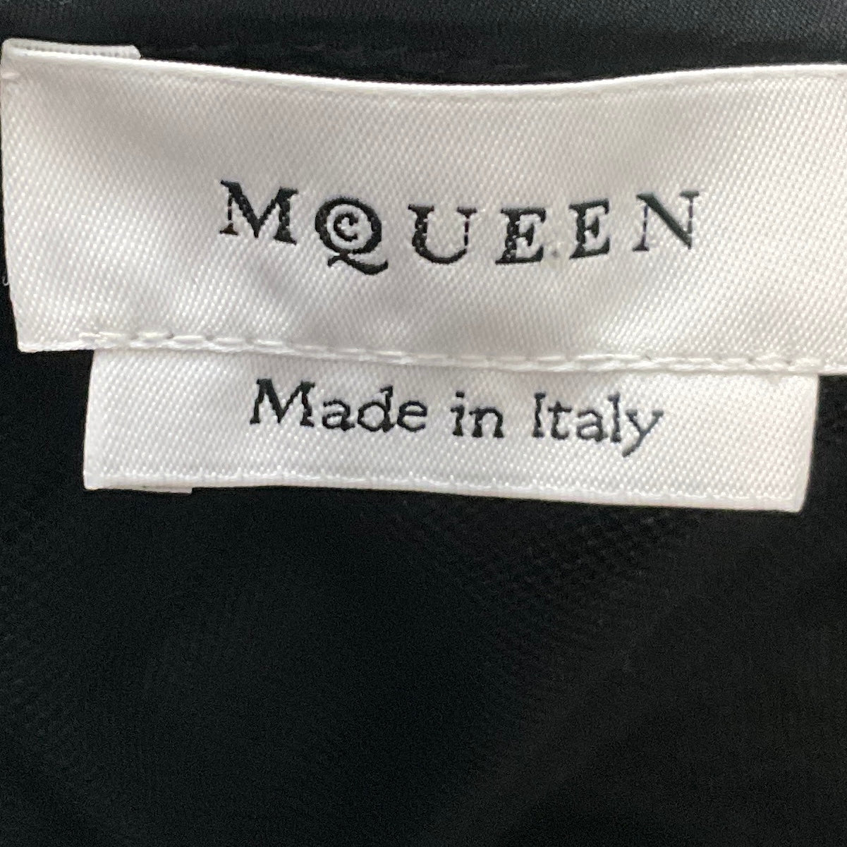 McQueen Black Strapless Zip Back Corset Top