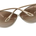 Load image into Gallery viewer, Tom Ford Lilliana Ivory Epoxy / Gradient Bronze Silver Flash Sunglasses
