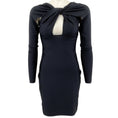 Load image into Gallery viewer, Coperni Black Jersey Twist Bodycon Dress

