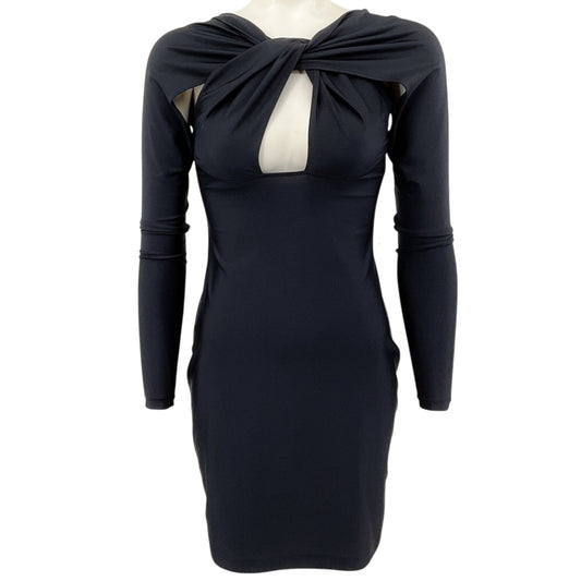Coperni Black Jersey Twist Bodycon Dress
