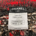 Load image into Gallery viewer, Chanel Grey / Red Multi Wool Knit Toggle Sweater
