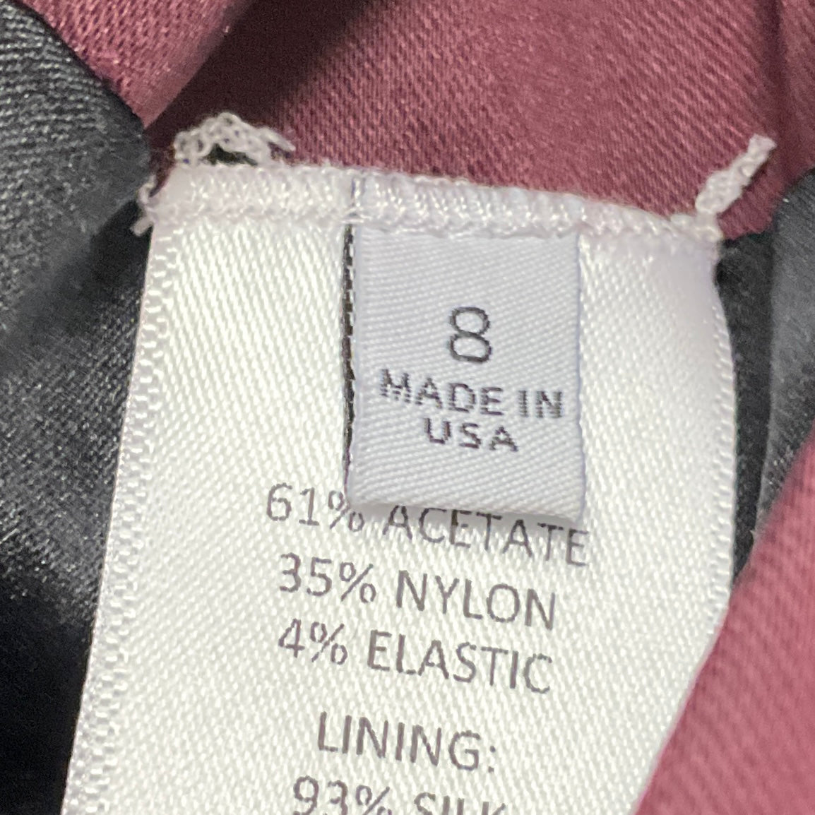 Rosetta Getty Maroon Drawstring Neck Dress