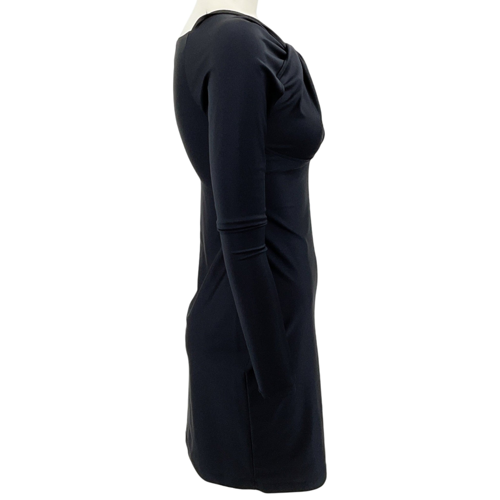 Coperni Black Jersey Twist Bodycon Dress
