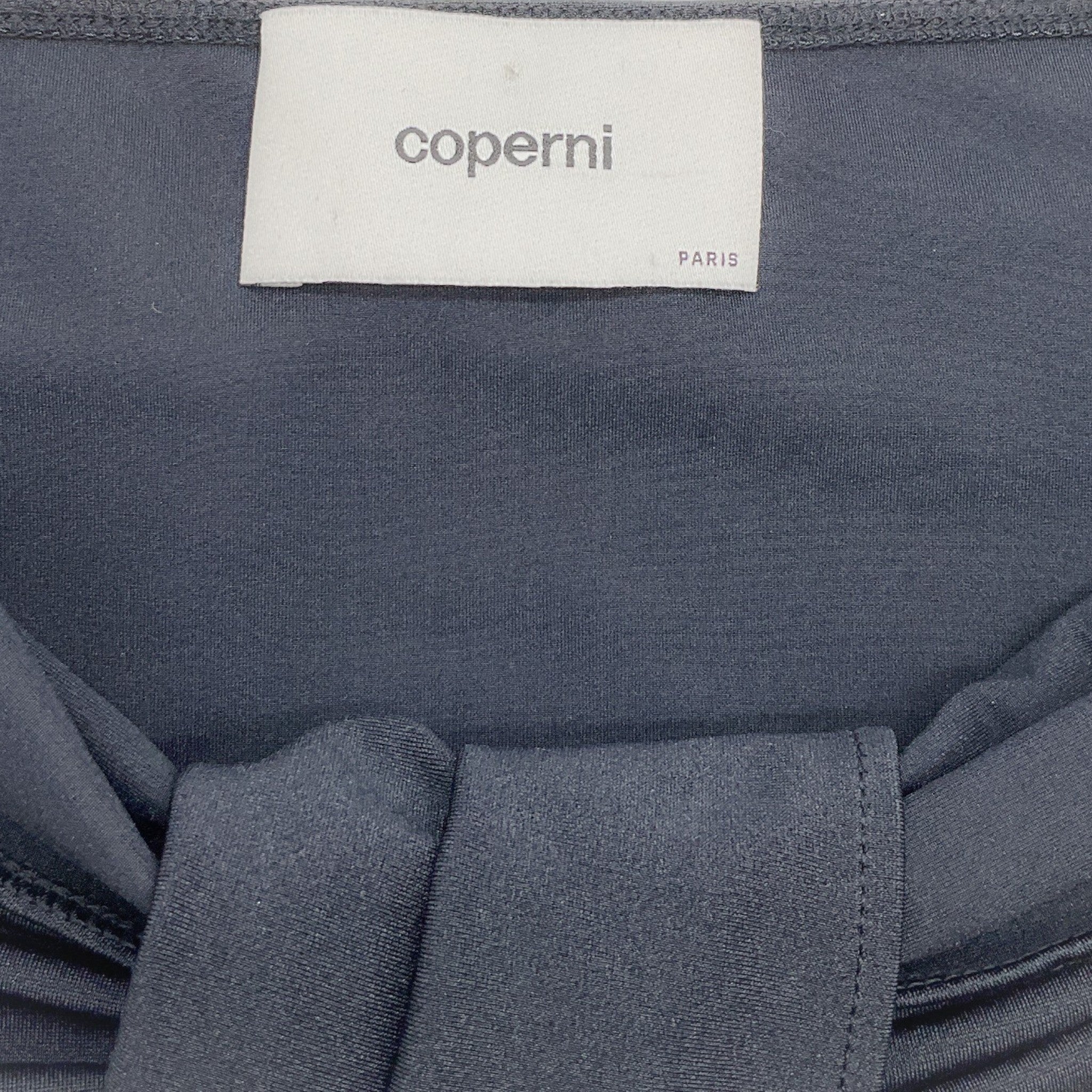 Coperni Black Jersey Twist Bodycon Dress