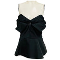 Load image into Gallery viewer, McQueen Black Strapless Zip Back Corset Top
