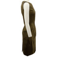 Load image into Gallery viewer, Michael Kors Gold Wool Shimmer Sleeveless Dress
