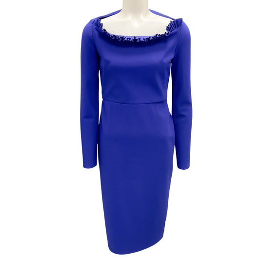 Greta Constantine Violet Stretch Scuba Dress