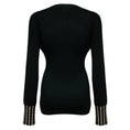 Load image into Gallery viewer, Barbara Bui Black / Silver Stud Embellished Wool Knit Crewneck Pullover Sweater
