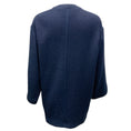 Load image into Gallery viewer, Chanel Navy Blue Tie Front Boucle Tweed Jacket

