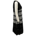 Load image into Gallery viewer, Michael Kors Black / White Wool Plaid Lace Sleeveless Dress
