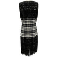 Load image into Gallery viewer, Michael Kors Black / White Wool Plaid Lace Sleeveless Dress
