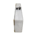 Load image into Gallery viewer, Edie Parker White / Beige Pearlized Lucite Clutch Handbag
