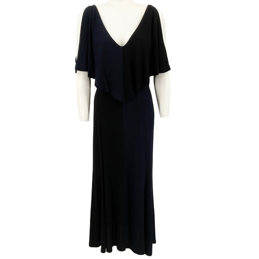 Derek Lam Navy Blue / Black Cold Shoulder Dress
