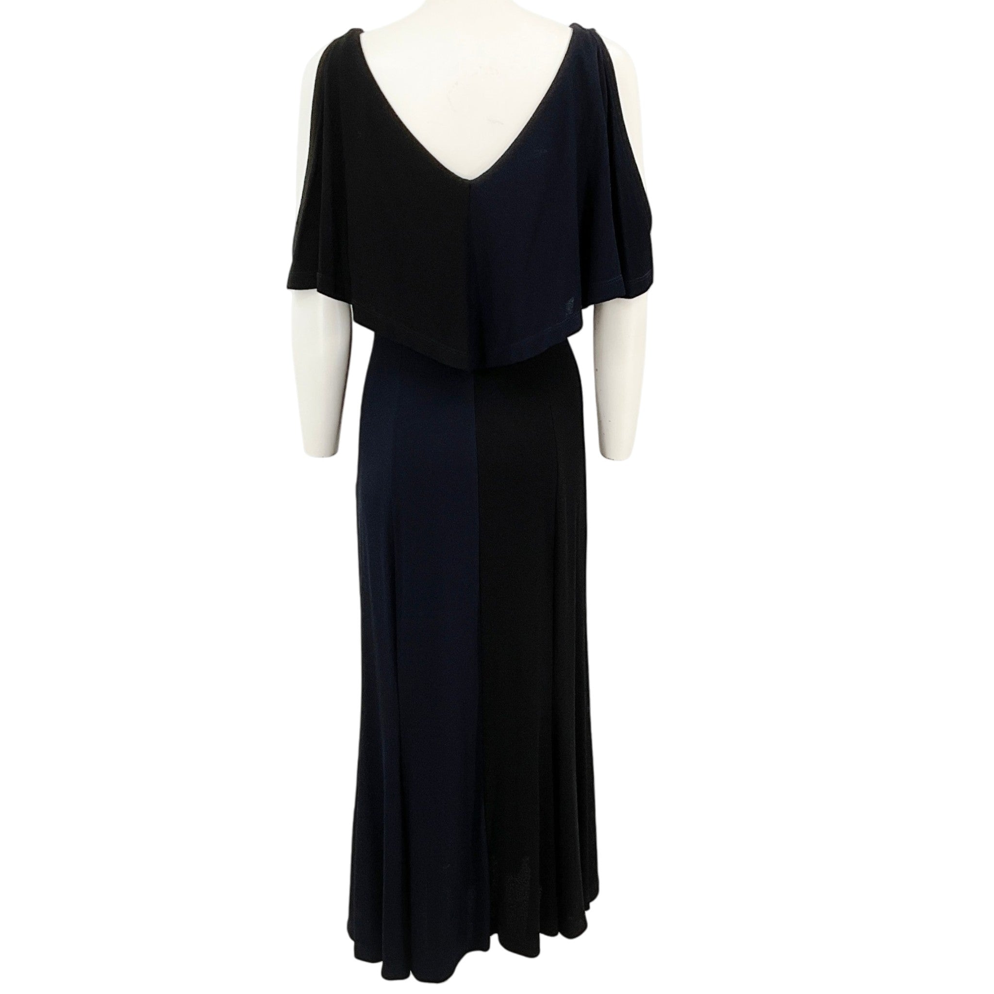 Derek Lam Navy Blue / Black Cold Shoulder Dress