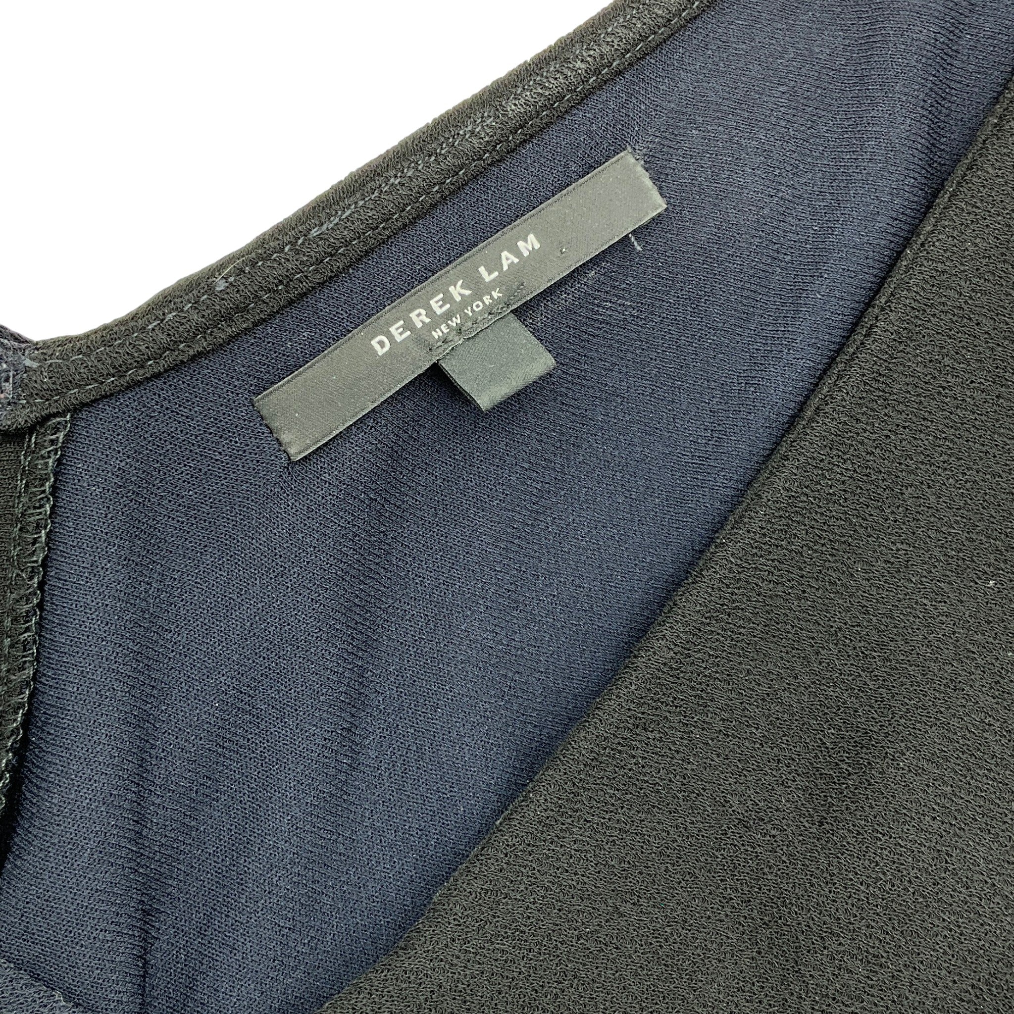 Derek Lam Navy Blue / Black Cold Shoulder Dress