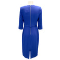 Load image into Gallery viewer, Judith & Charles Cobalt Blue V-Neck Belted Ora Dress
