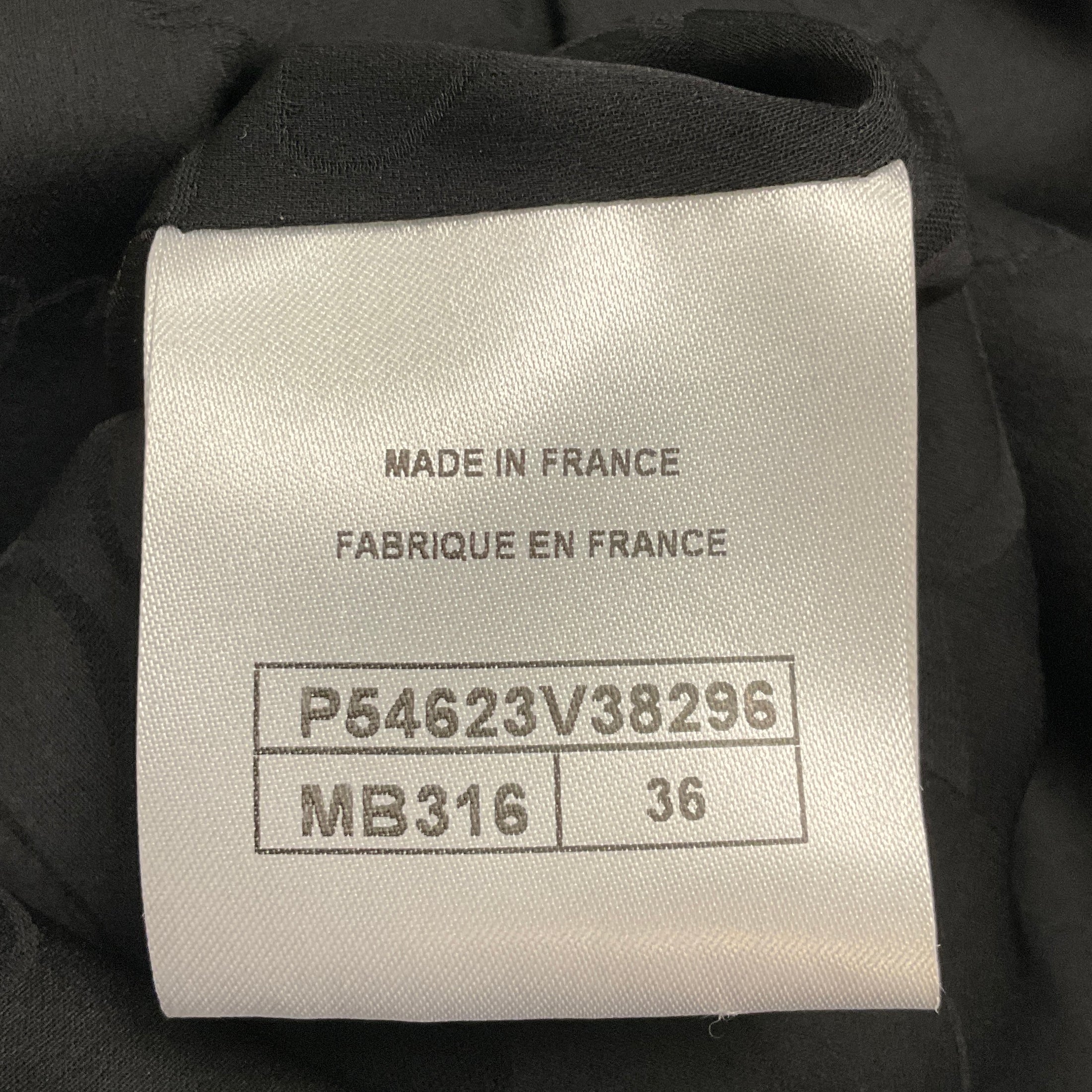 Chanel Navy / Black 2016 Embossed CC Logo Button Jacket