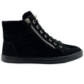 Load image into Gallery viewer, Chanel Black Velvet High Top Sneakers
