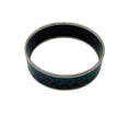 Load image into Gallery viewer, Hermes Blue / Red Multi Geometric Pattern Print Enamel Bangle Bracelet
