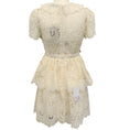 Load image into Gallery viewer, Self Portrait Cream Flower Lace Collar Mini Dress
