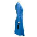 Load image into Gallery viewer, Pinko Blue Angolare Abito Punto Stoffa Scuba Dress
