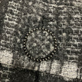Load image into Gallery viewer, Chanel Black / Grey / Silver 2016 CC Logo Button Fantasy Tweed Jacket
