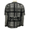 Load image into Gallery viewer, Chanel Black / Grey / Silver 2016 CC Logo Button Fantasy Tweed Jacket
