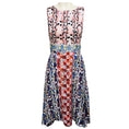 Load image into Gallery viewer, Peter Pilotto Pink / Blue Multi Printed Sleeveless Silk Midi Dress
