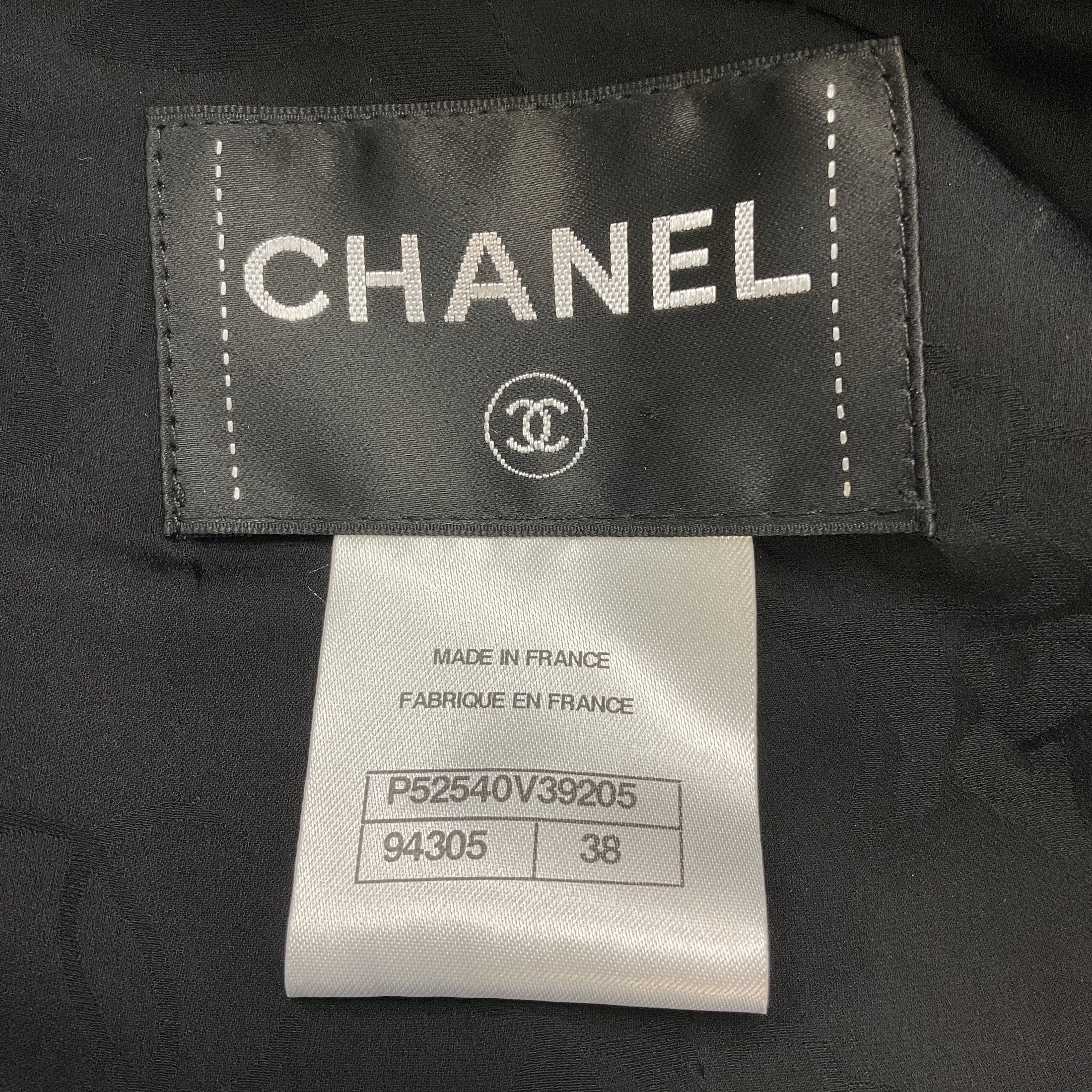 Chanel Black 2015 Fantasy Tweed Dress