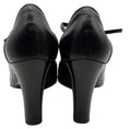 Load image into Gallery viewer, Salvatore Ferragamo Black Leather Tamanda T Strap Pumps
