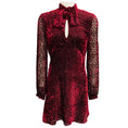 Load image into Gallery viewer, Saint Laurent Burgundy Devore Mini Dress
