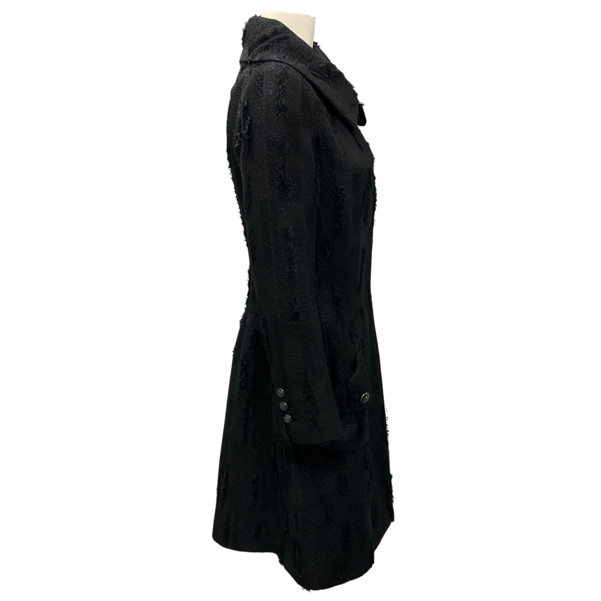 Chanel Black 2015 Fantasy Tweed Dress