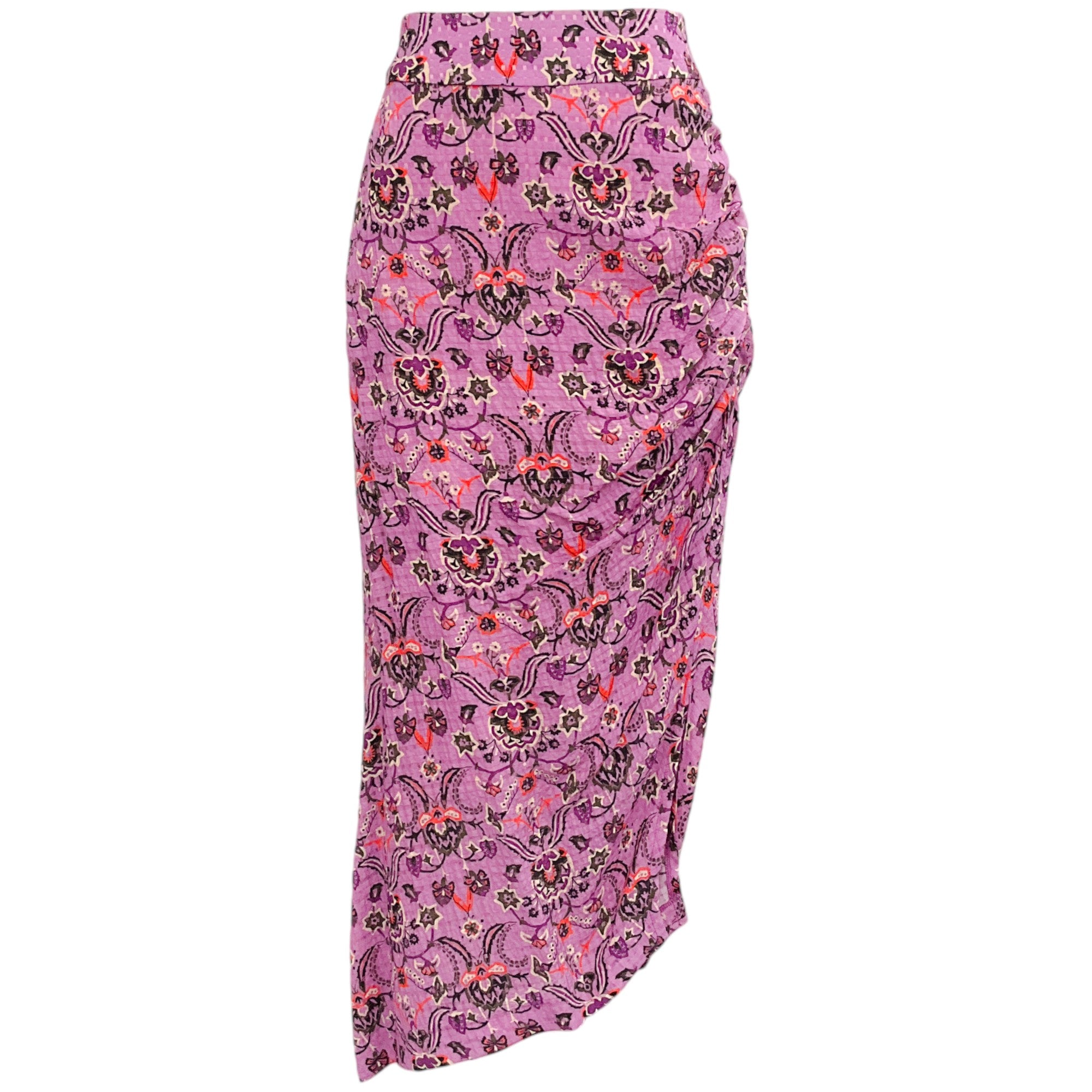 Smythe Violet Bandana Asymmetrical Midi Skirt
