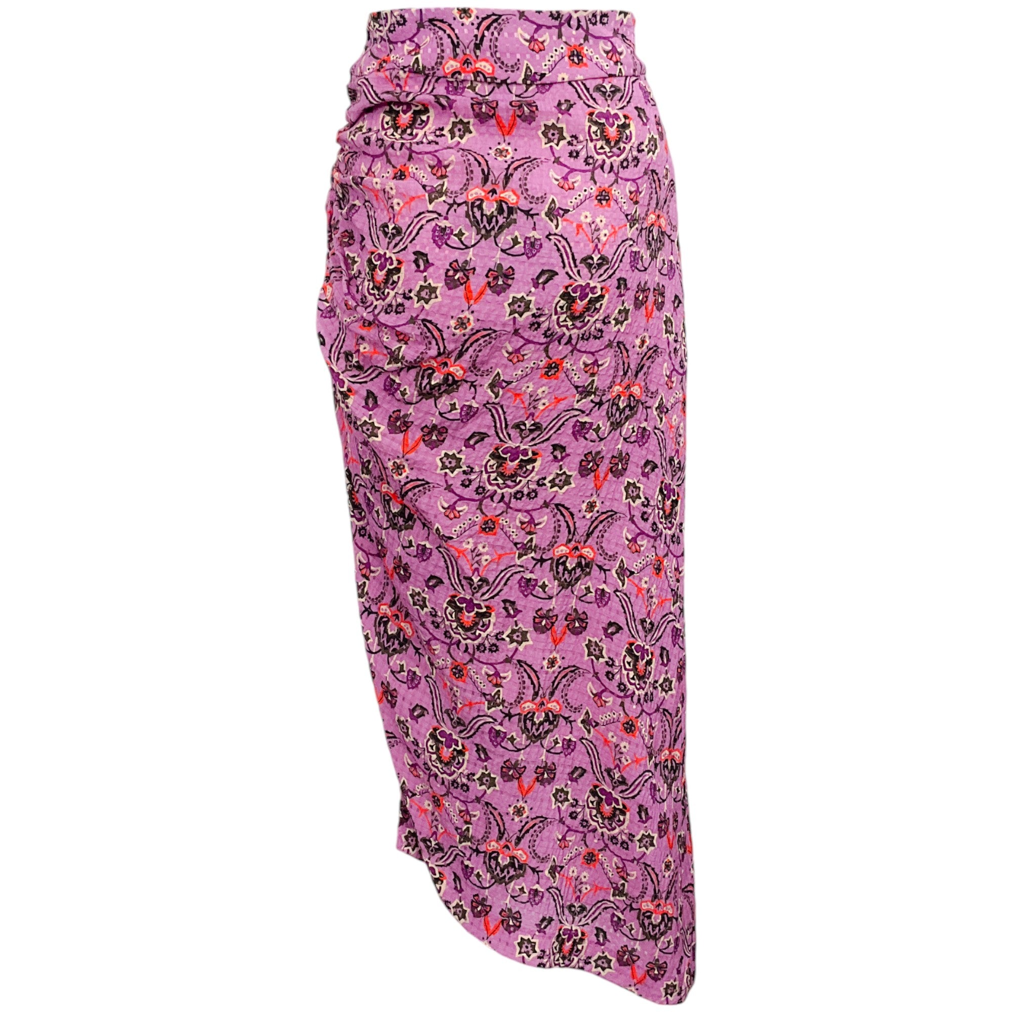 Smythe Violet Bandana Asymmetrical Midi Skirt