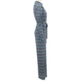 Load image into Gallery viewer, Chloé Blue Printed Wide Leg Long Sleeve Jumpsuit
