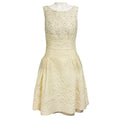 Load image into Gallery viewer, Carolina Herrera Ivory Sleeveless Textured Jacquard Cocktail Dress
