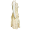 Load image into Gallery viewer, Carolina Herrera Ivory Sleeveless Textured Jacquard Cocktail Dress
