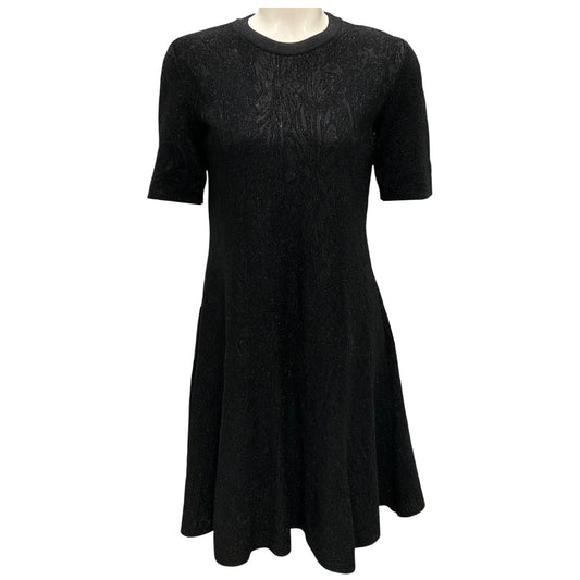 Givenchy Black Flared Mini Dress with Lurex