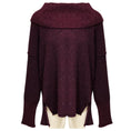 Load image into Gallery viewer, Sonia Rykiel Burgundy Speckled Long Sleeved Cashmere Knit Sweater
