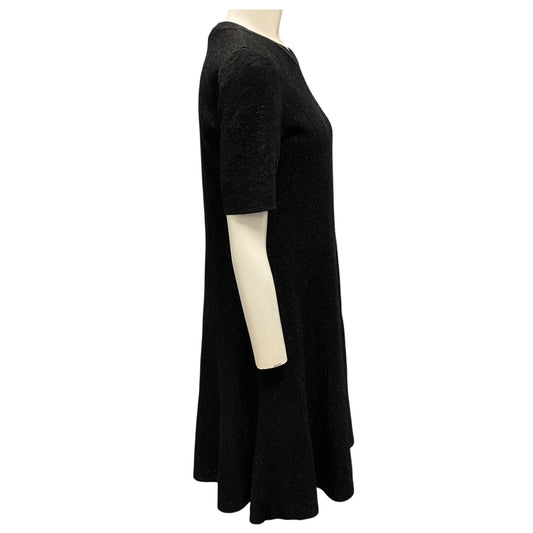 Givenchy Black Flared Mini Dress with Lurex