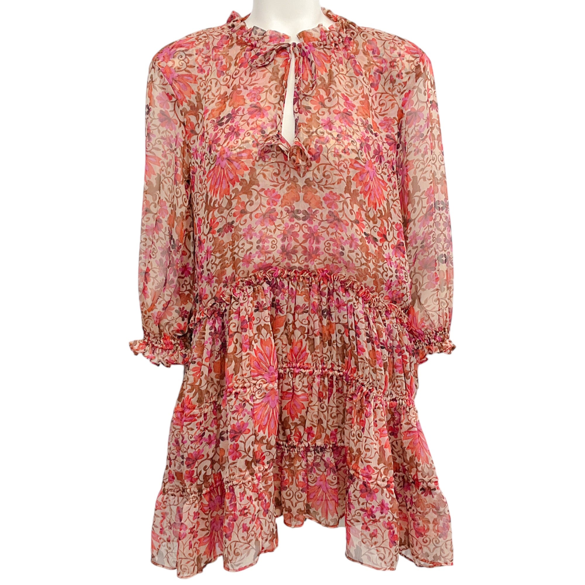 Misa Hibiscus Floral Ilanit Mini Dress