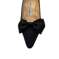 Load image into Gallery viewer, Manolo Blahnik Black Satin Bow Pumps
