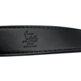 Load image into Gallery viewer, Christian Louboutin Anthracite Embossed Leather Giddy Belt
