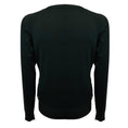 Load image into Gallery viewer, Erdem Black Multi Merino Wool and Cashmere Knit Cardigan Sweater with Silk Chiffon Scarf Print
